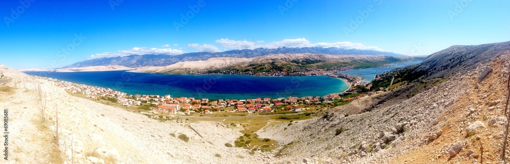Stunning Croatian island panorama view