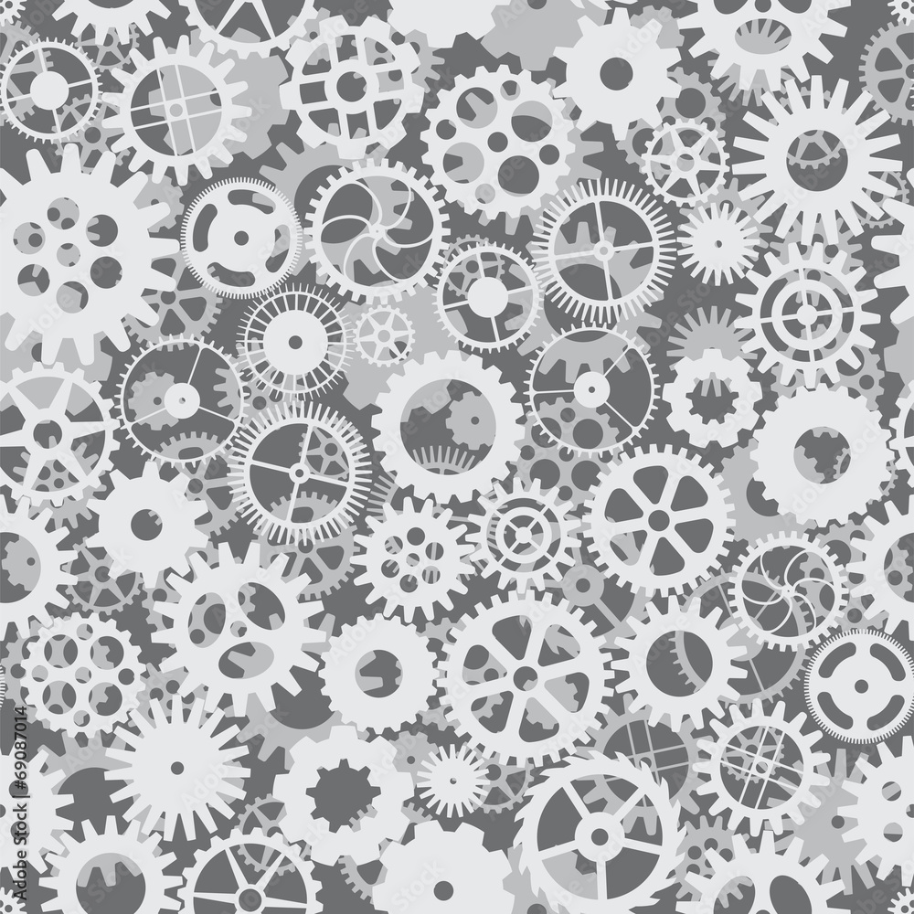 Vector seamless pattern with cogs and gears Vector seamless pattern with cogs and gears