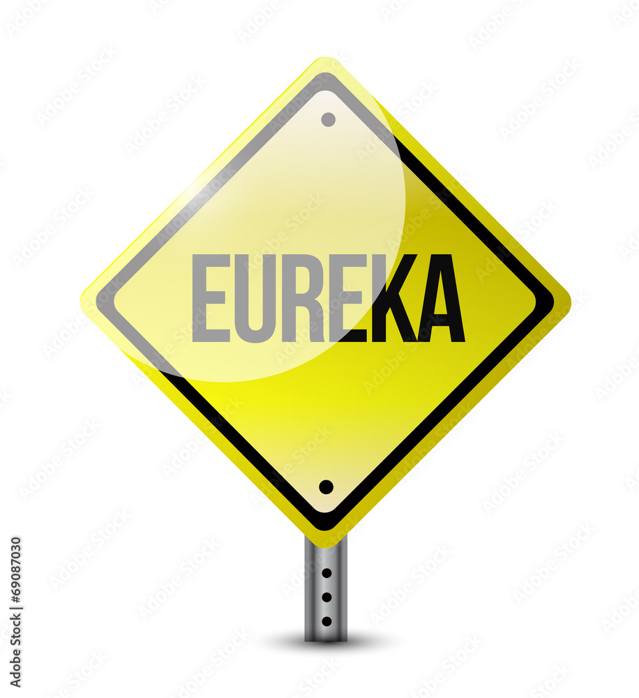 eureka sign illustration design eureka sign illustration design