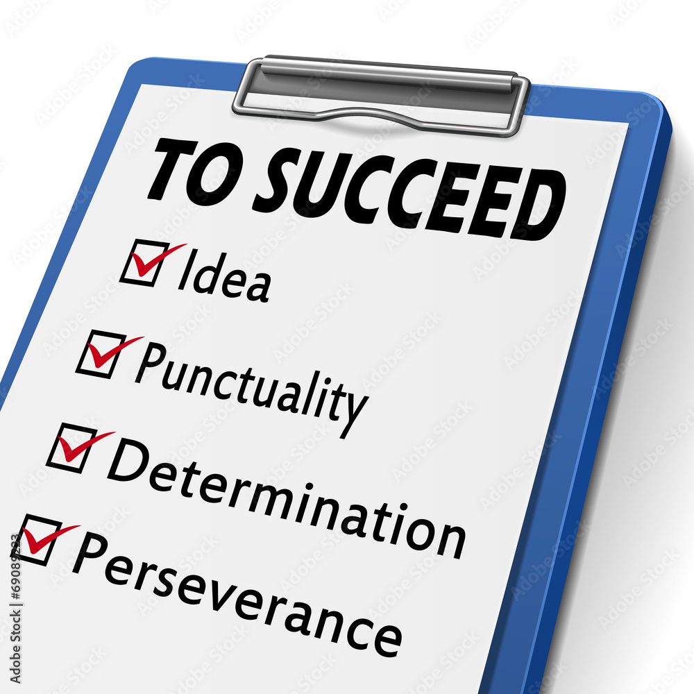 checklist for way to succeed