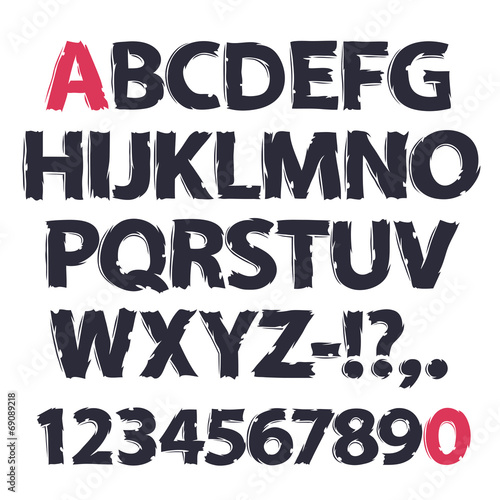 Ink Drawing Alphabet