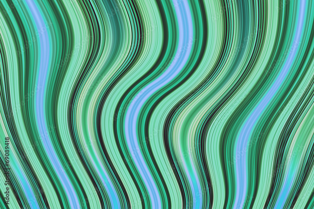 Green Waves Background