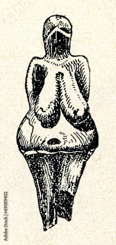 Figurine of woman - Aurignacian art photo