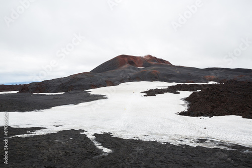 Panorama of Icelandic mountains photo