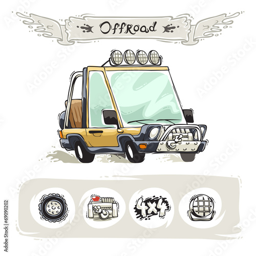 Cartoon Beach SUV Set