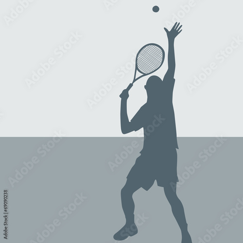 tennisman service