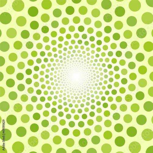 Abstract green background of small circles