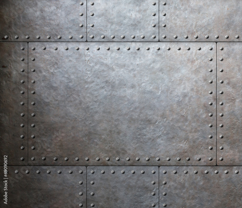 metal armor plates background