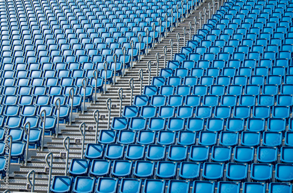 Obraz premium Stadium seats and stairs