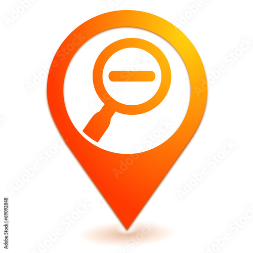 plus petit sur symbole localisation orange