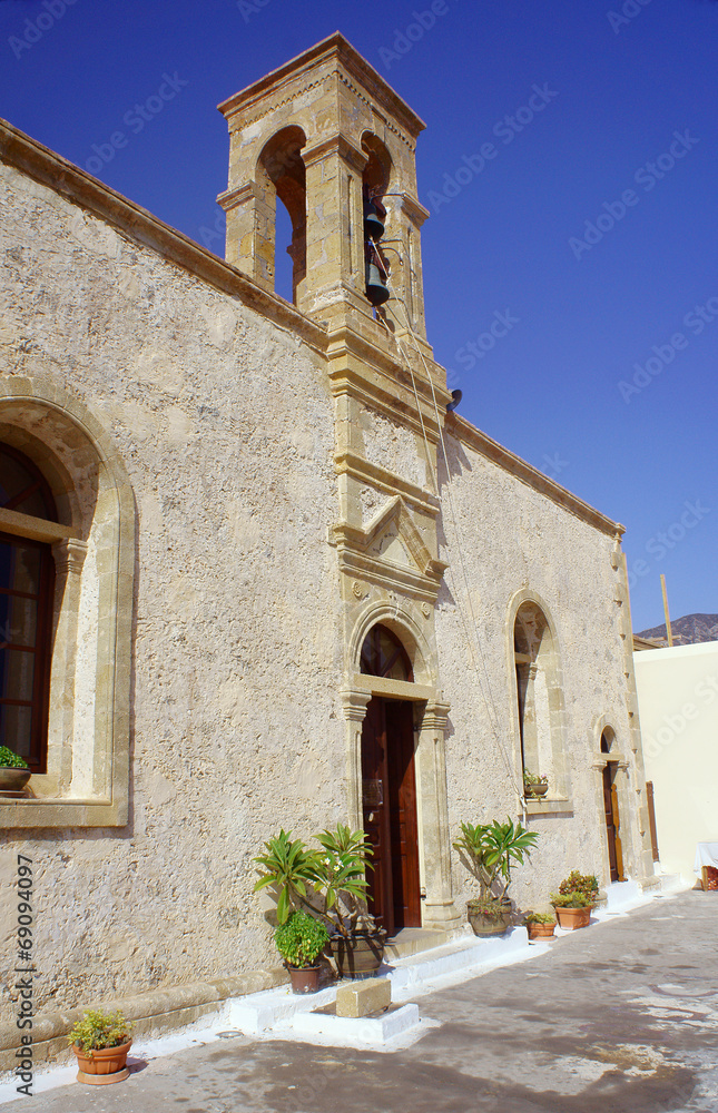 Orthodox monastery on the island of Crete.