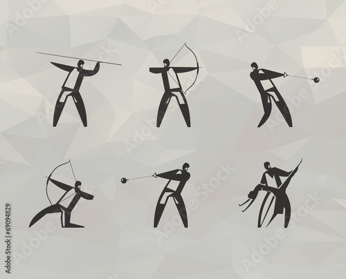 Sports games icons. Vector format