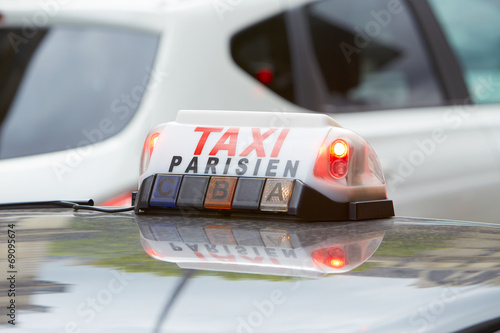 Parisian taxi sign in Paris