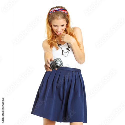 pleasant emotional girl photographs