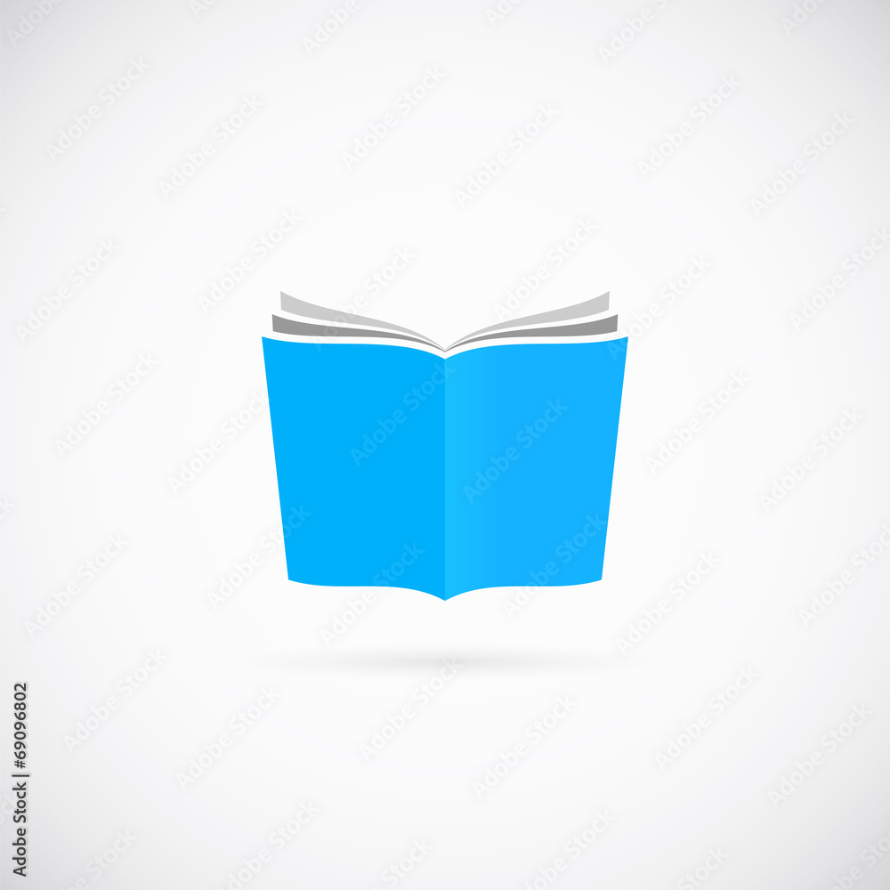 Open Book Vector Symbol Icon or Logo Template Open Book Vector Symbol Icon or Logo Template