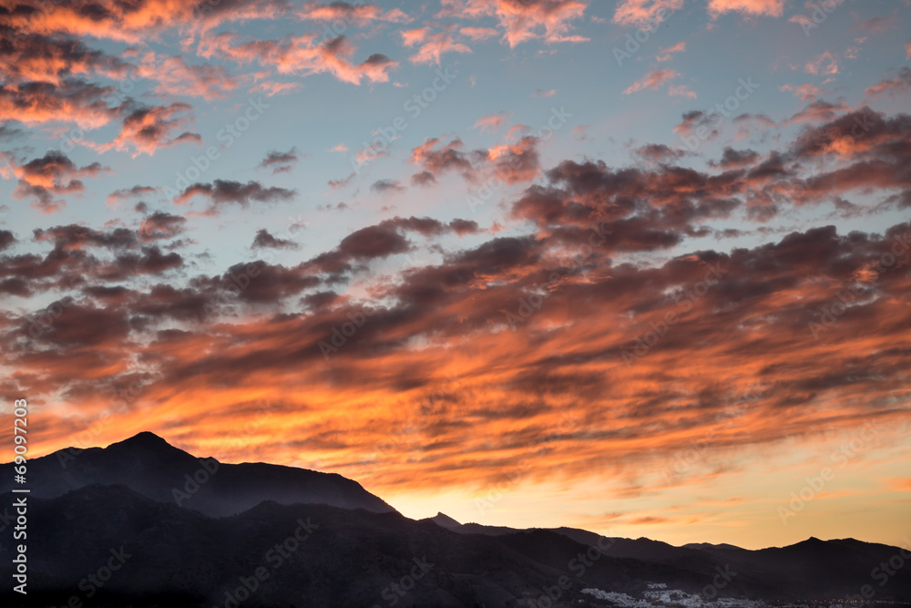 Obraz premium Sunset silhouette