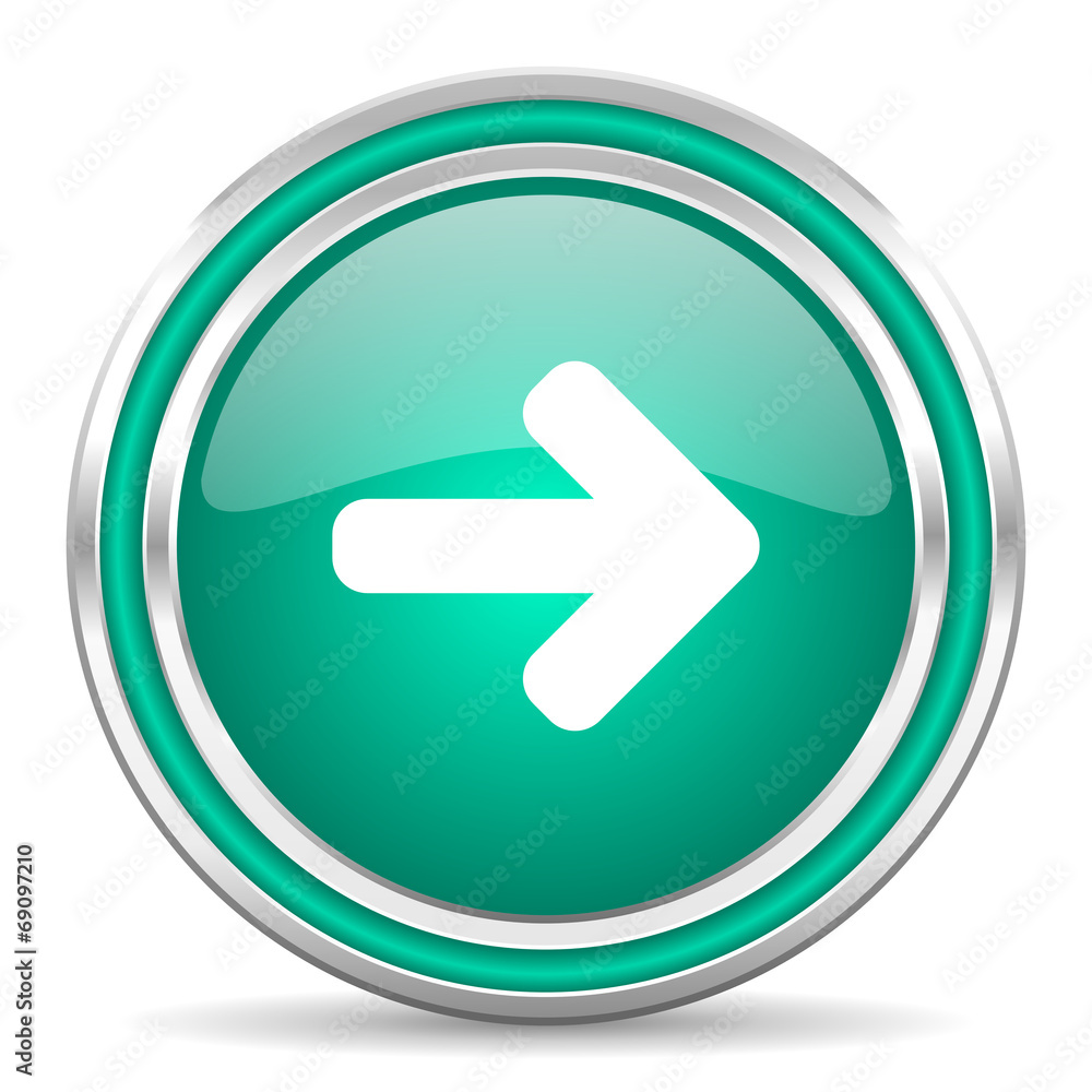 right arrow green glossy web icon right arrow green glossy web icon
