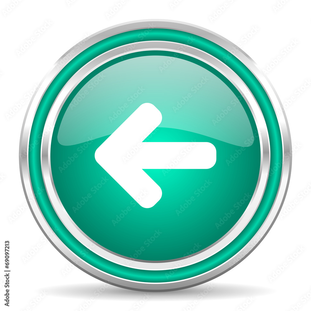 left arrow green glossy web icon left arrow green glossy web icon