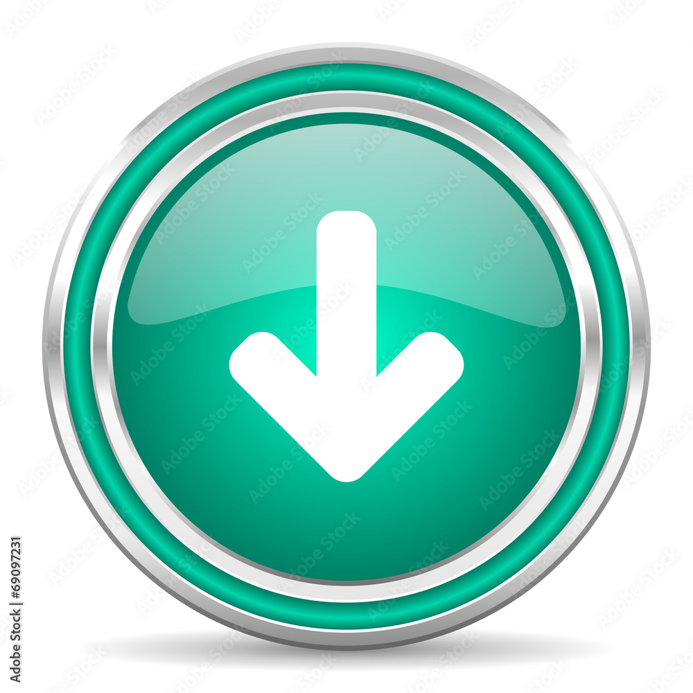 download arrow green glossy web icon download arrow green glossy web icon