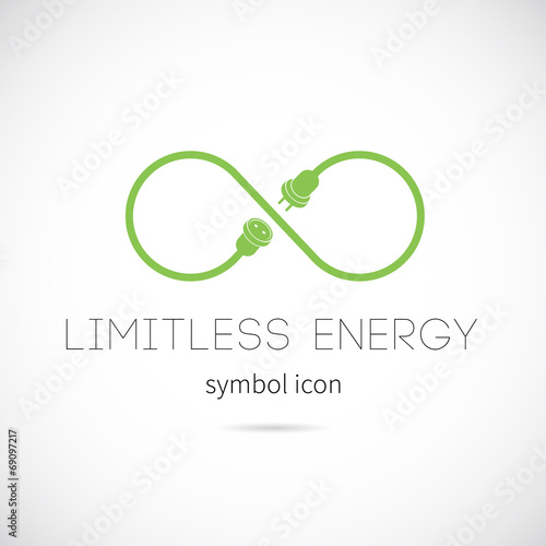 Limitless Energy Vector Concept Symbol Icon