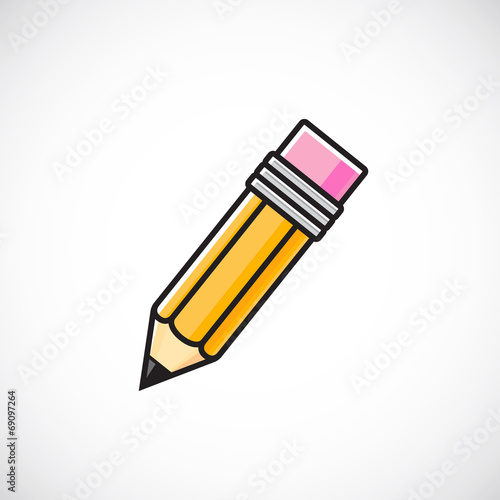 Vector pencil symbol icon