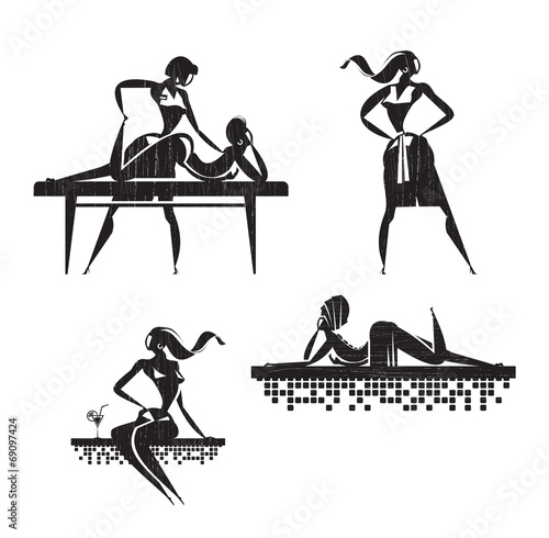 Beauty salon. Vector format