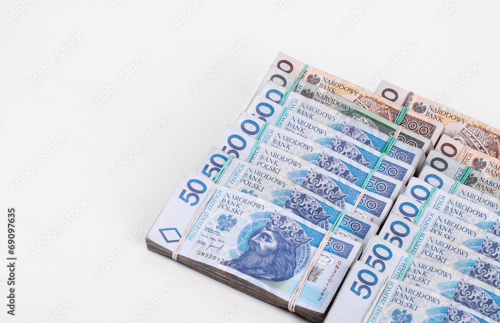 Stack of polish money Stack of polish money
