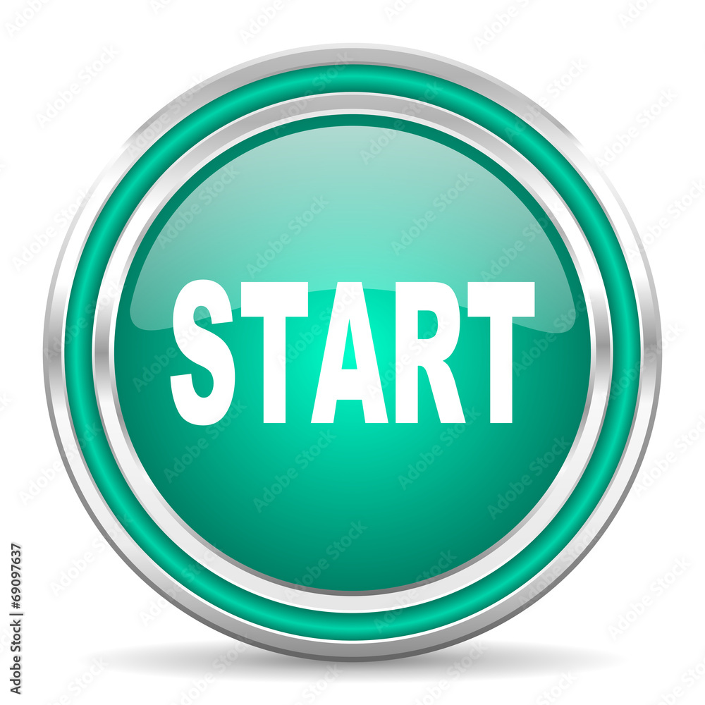 start green glossy web icon start green glossy web icon