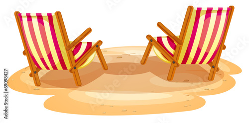 Two beach chairs