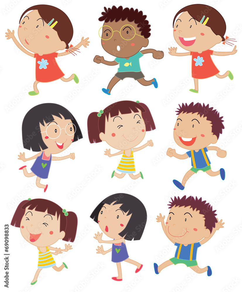 Kids running Kids running