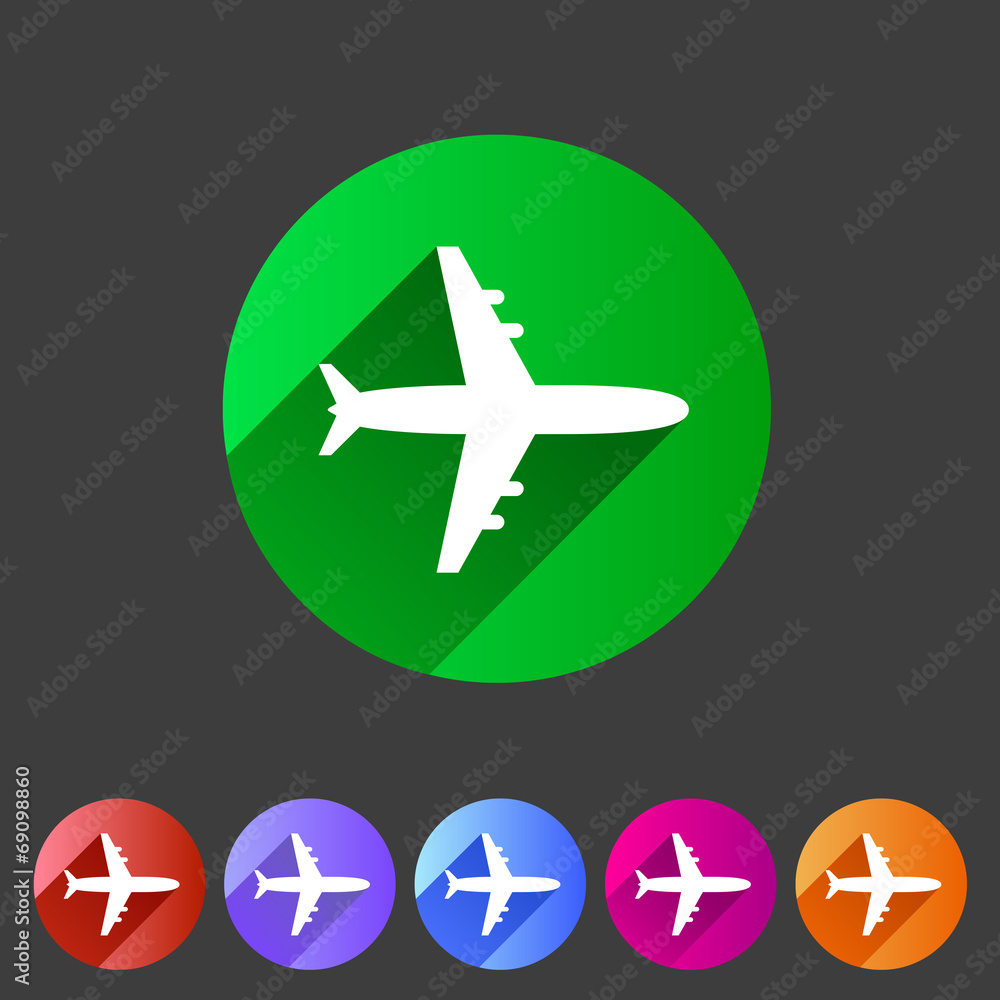 Airplane, plane flat icon Airplane, plane flat icon