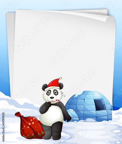Panda and igloo