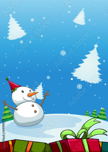 Snowman background
