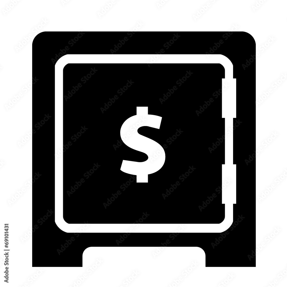 Dollar sur un coffre-fort Dollar sur un coffre-fort