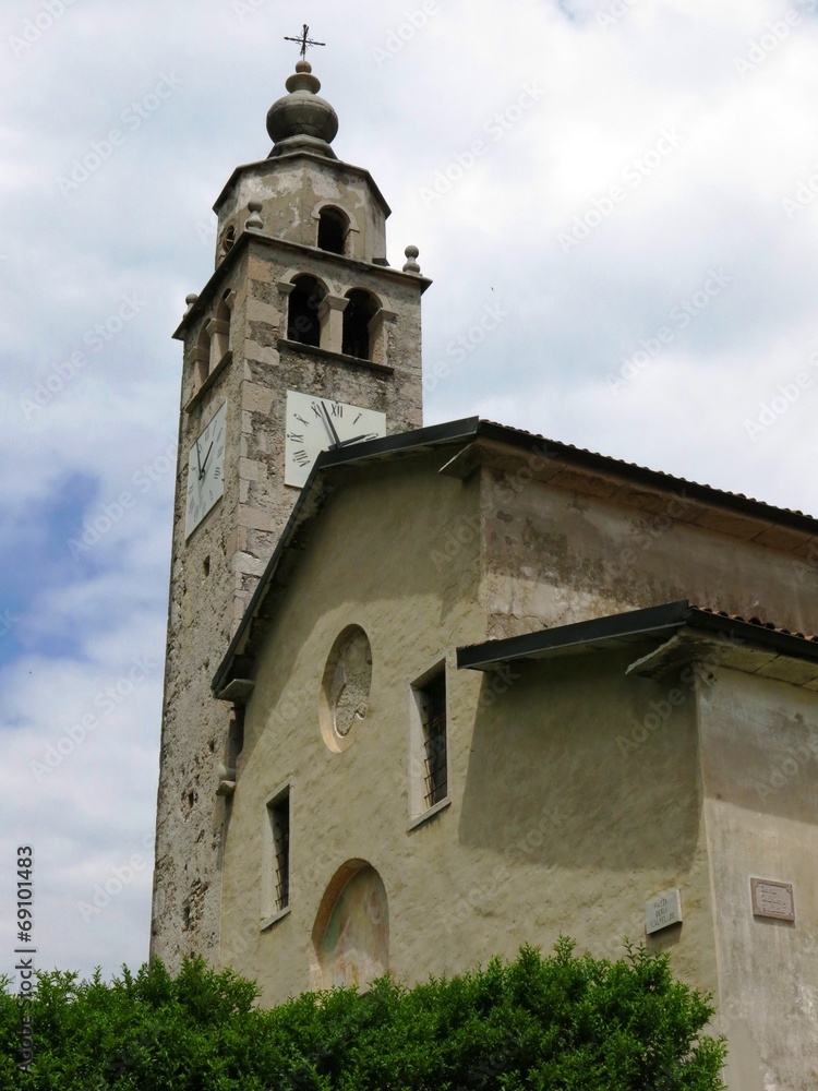 Castellavazzo Village Church Tower