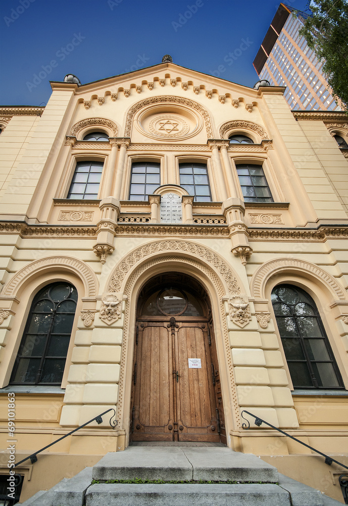 Obraz premium Synagoga Nożyków w Warszawie