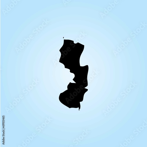 Fototapeta Naklejka Na Ścianę i Meble -  Illustration of the United States of America State - New Jersey