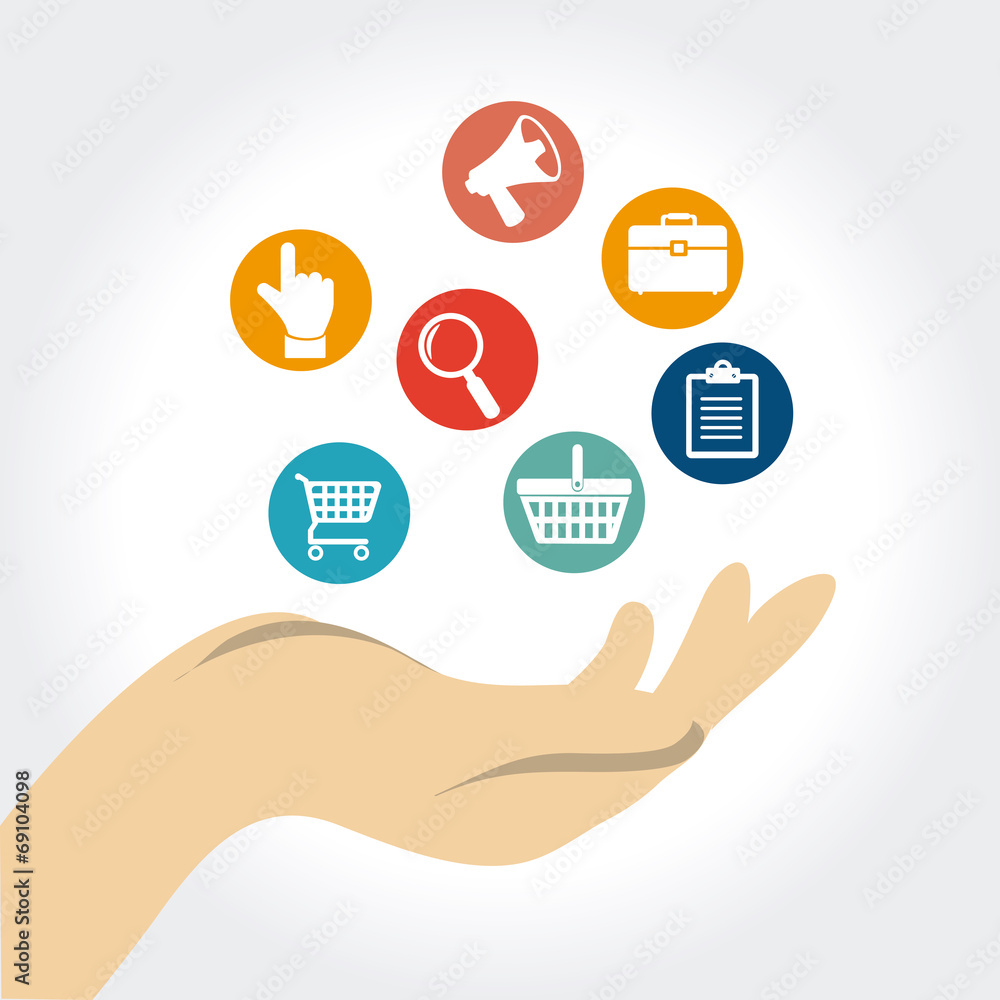 Fototapeta premium Shopping design