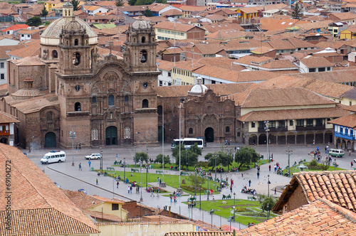 Central square of Cuzco, Peru