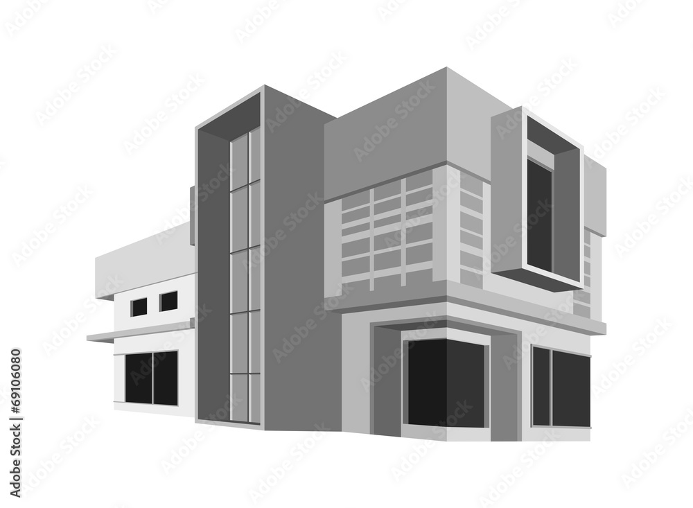 House model,architecture style background House model,architecture style background