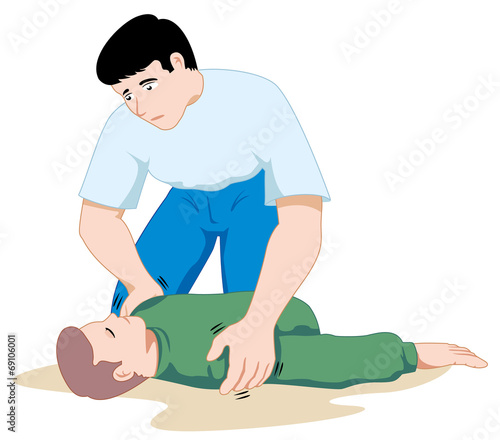 First aid to an unconscious person