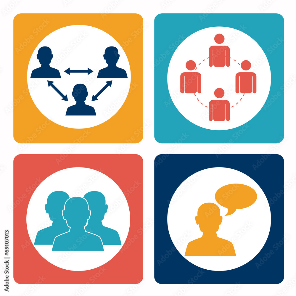 Fototapeta premium Teamwork design