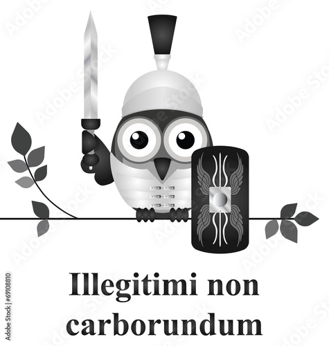 Latin do not let them grind you down message