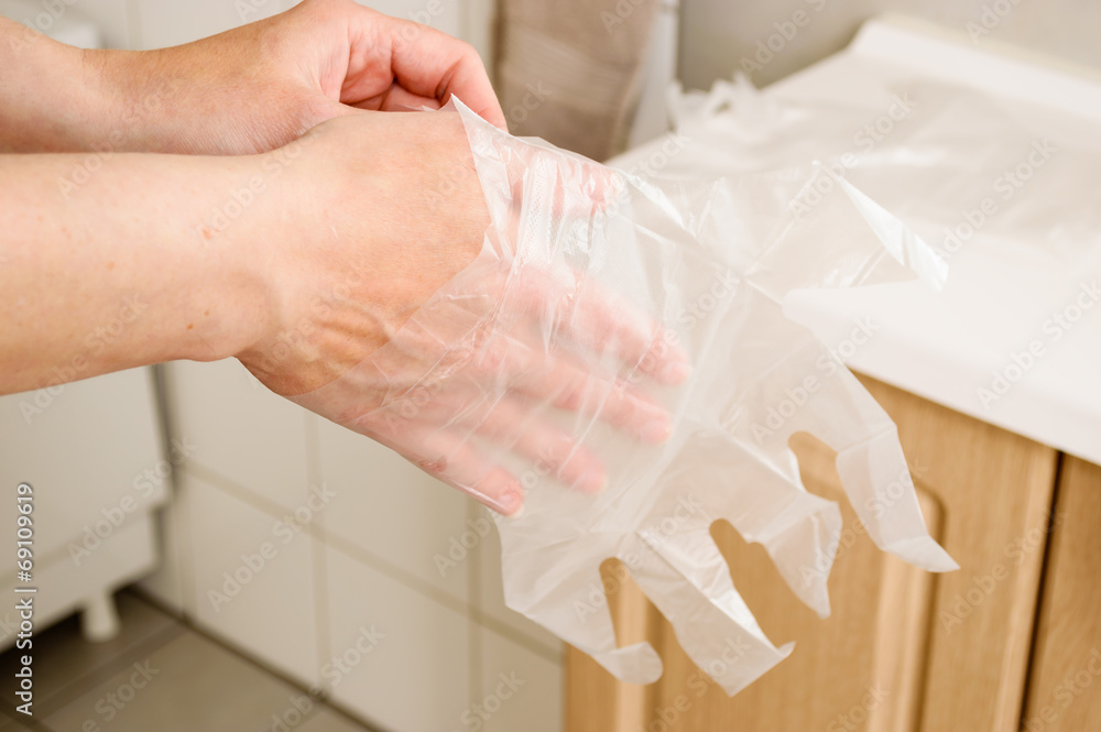 Obraz premium Plastic gloves