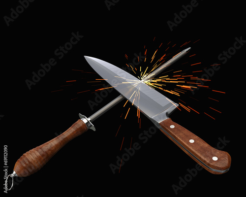 Kitchen Knife & Sharpener