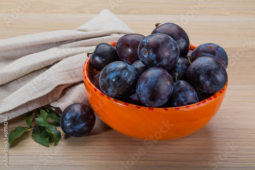 Ripe fresh plum