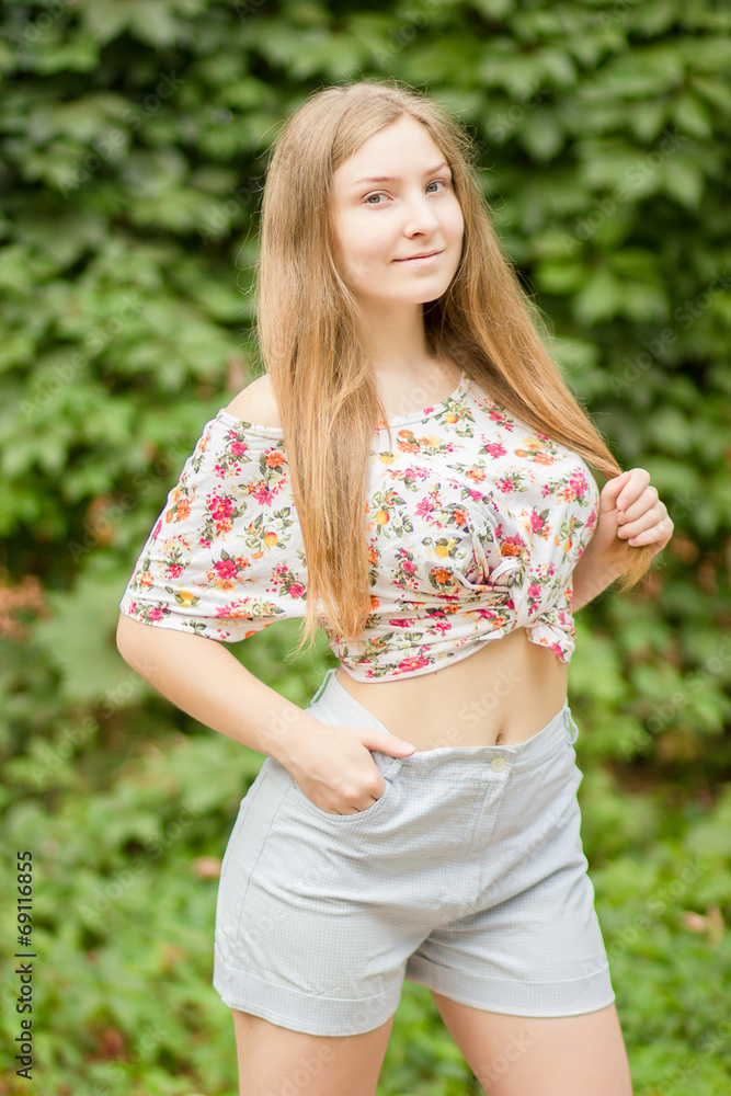 Portrait of a beautiful young woman Portrait of a beautiful young woman