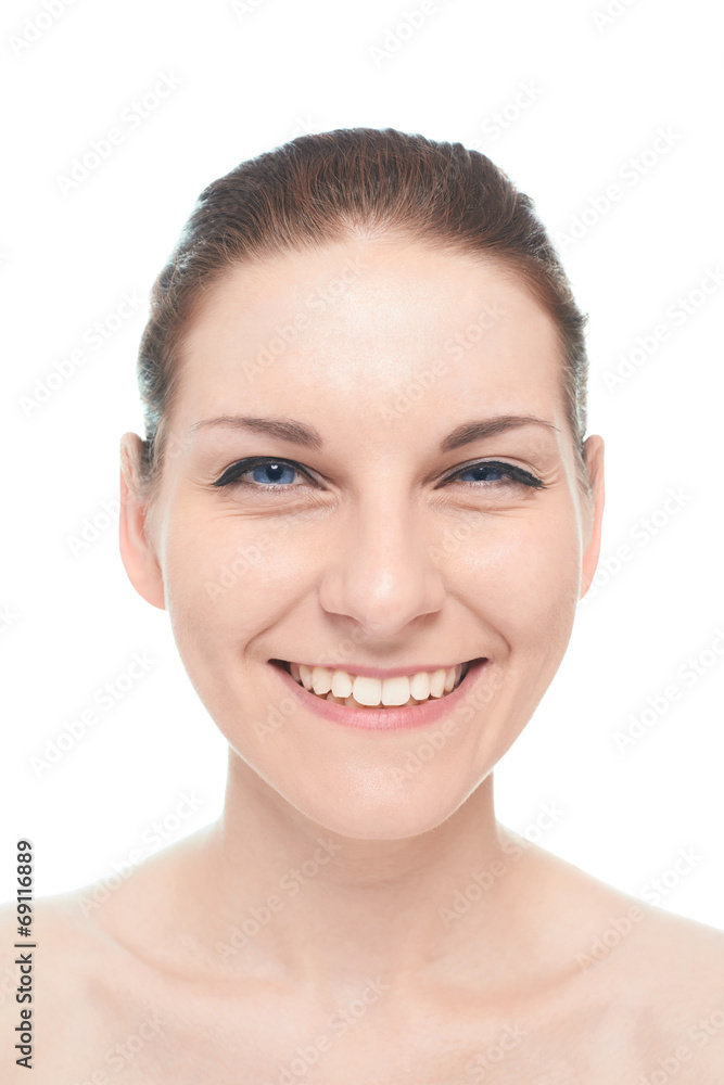 Young caucasian woman portrait isolated Young caucasian woman portrait isolated