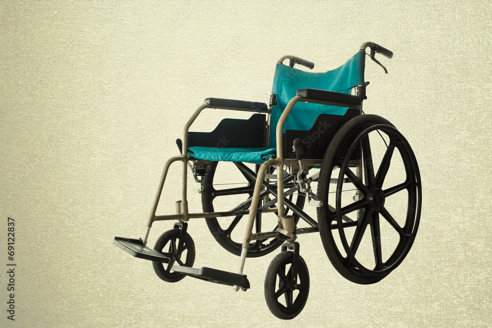 Wheelchair service vintage background