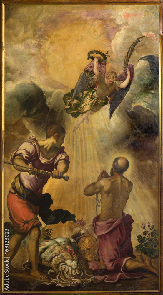 Fototapeta premium Venice - Decapitation of st. Paul by Tintoretto